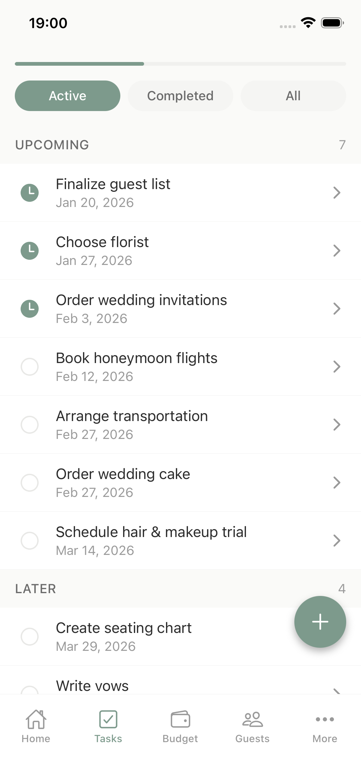 Timeline and Task Management